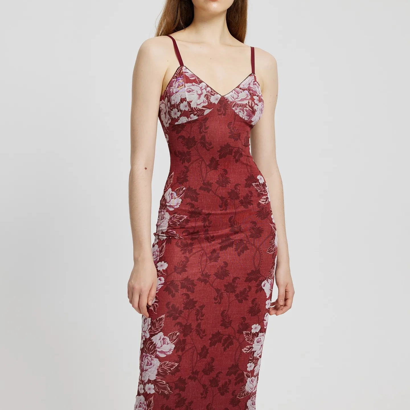 2026 Summer New Women's Clothing European And American Retro Printing High-end Suspender Dress Evening Dress_ecoleips.com