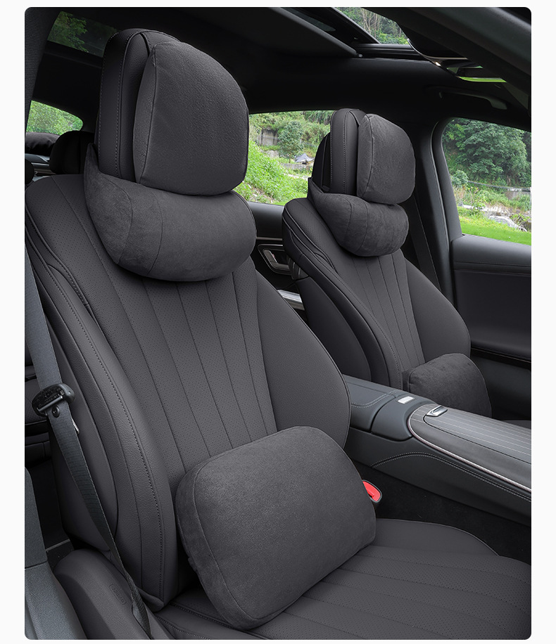 Mercedes-Benz New E-Class E300L Headrest Neck Pillow E260L Seat Lumbar Cushion C-Class Glc300 Pillow Car Supplies