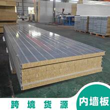 不锈钢岩棉板夹芯净化板防火隔热机制保温无尘车间洁净板隔墙板