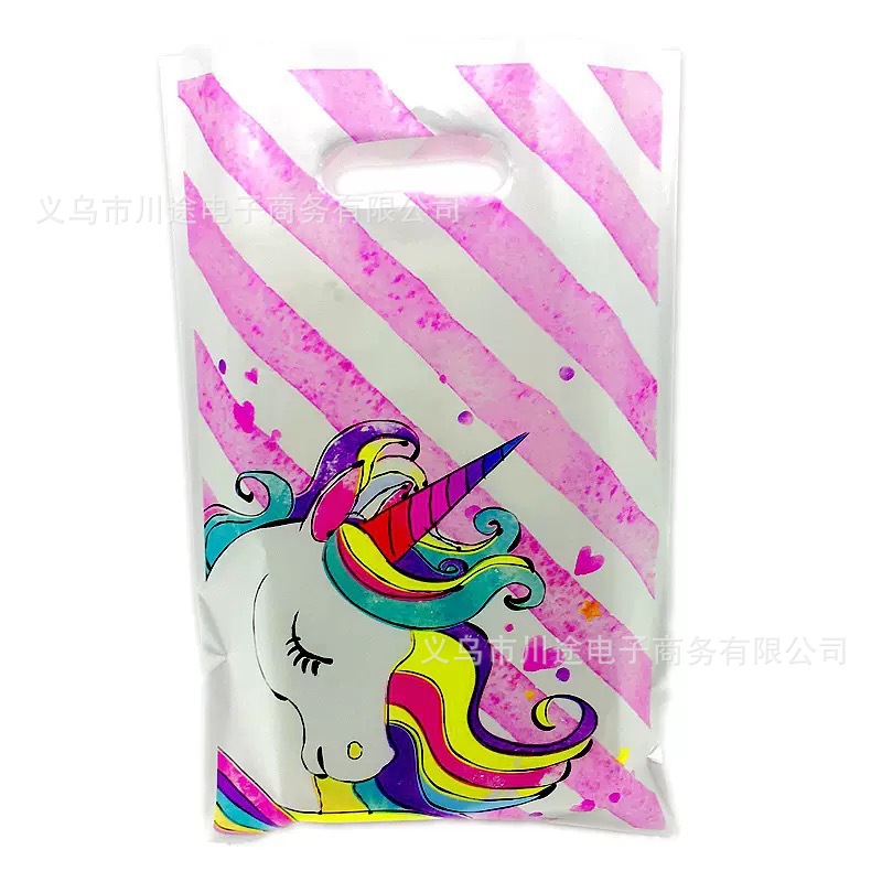 Fábrica directa bolsa de regalo de dibujos animados para niños fiesta de cumpleaños bolsa de regalo película perlada bolsa de regalo PE ahora