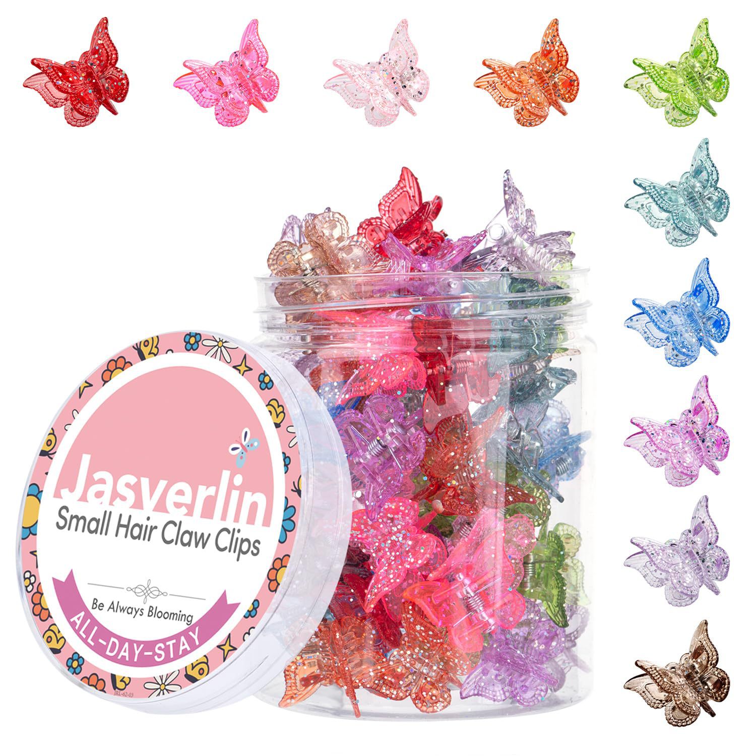 Cross-Border Hot Selling Glitter Powder Mini Bow Small Clip Small Candy Color Spring Clip Broken Hair Side Bangs Clip