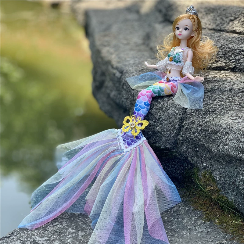 Doll Yau Tail Mermaid, 45 cm, 11 movable joints, removable clothes