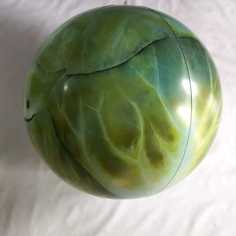厂家定制PVC充气玩具沙滩球 蔬菜沙滩球 印刷包菜球PVC环保材料