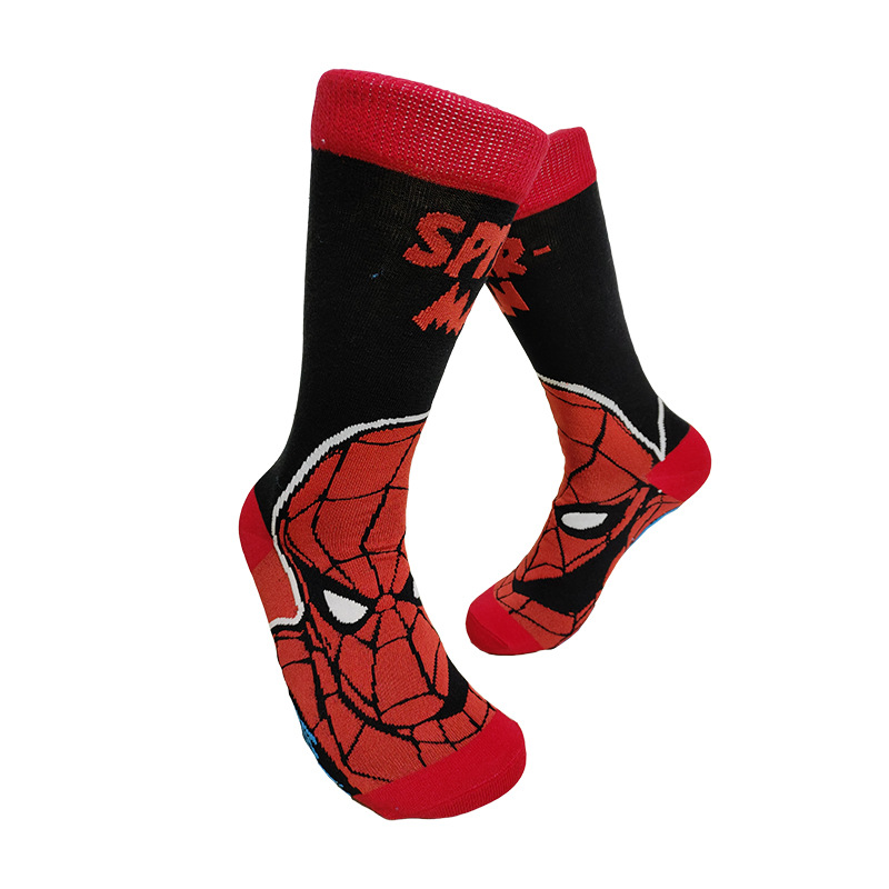 Calcetines de media pantorrilla a la moda con diseño de dibujos animados, creativos y personalizados, de algodón jacquard, de Suri Knitting, suministro transfronterizo.