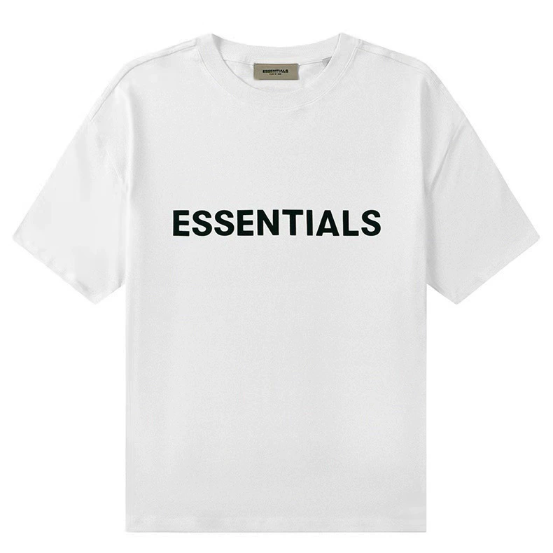 Футболка FCAR of God 3M с трехмерной силиконовой печатью, ESSENTIALS, с короткими рукавами, мужская и женская, свободная, с короткими рукавами