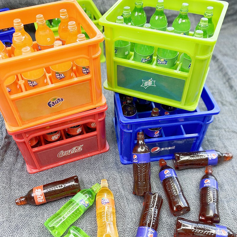 DollHouse doll house BJD miniature model OB11 mini food play cola soda bottle shooting props DollHouse doll house BJD miniature model OB11 mini food play cola soda bottle shooting props