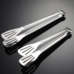 Aion 304 stainless steel three-line food clip bread clip steak clip barbecue anti-scalding tool 1mm thick multi-size