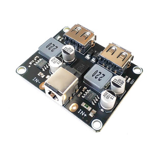2-Way Fast Charging Step-Down Module 12V24V to Qc3.0 Fast Charging Dual USB Charging Board Supports Apple Huawei Fcp