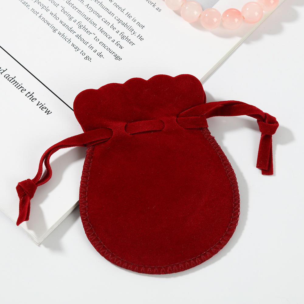 Velvet Drawstring Storage Bag, Jewelry Packaging Bag, Creative Tip Storage Bag, Portable Dustproof Protective Bag