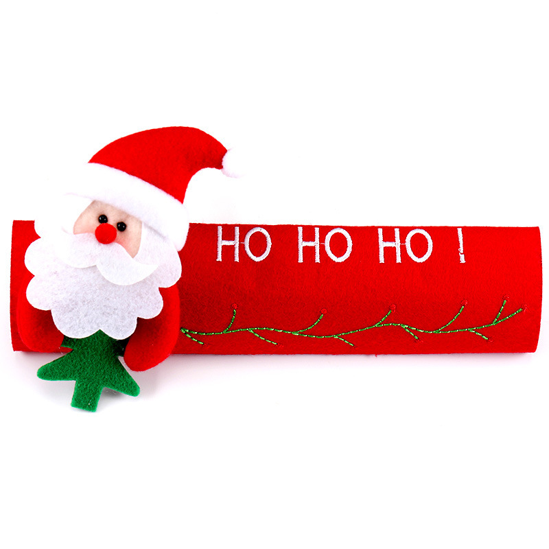 Chuangdaのクロスボーダー人気クリスマスギフト、ベルベットクリスマスドール、冷蔵庫ハンドルデコレーション、クリスマスホーム用品|undefined