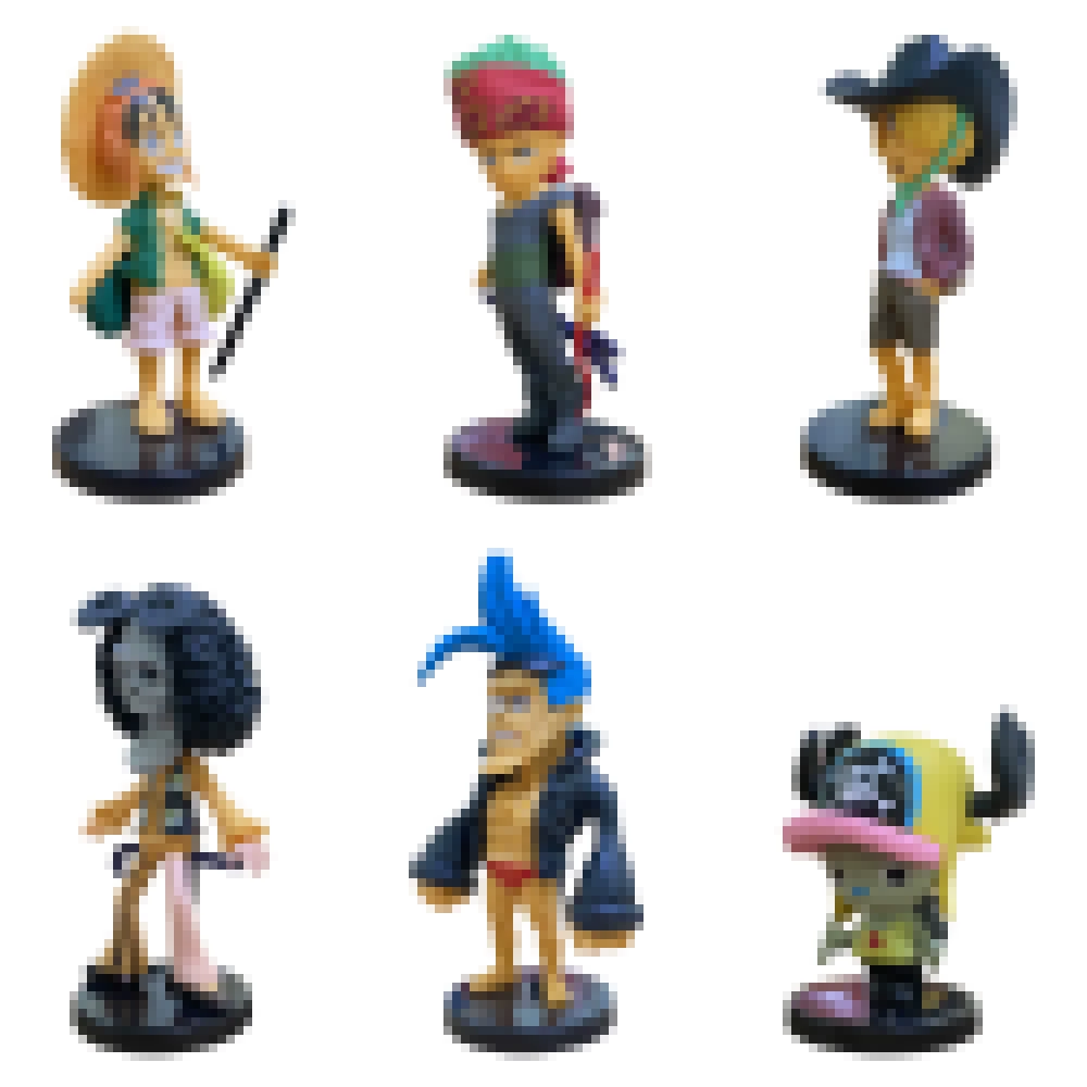 Solid pirate ornaments hand-made office cake decoration Luffy Zoro Chopper two-dimensional model peripheral ornaments