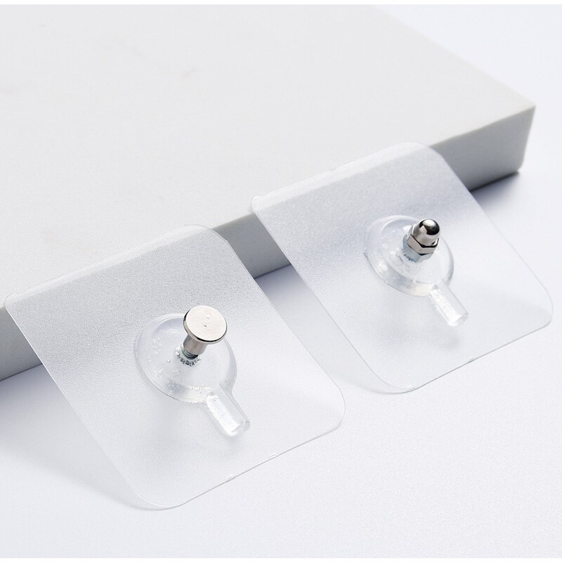 Hanging Painting Artifact No Punch Strong Adhesive Wall Wedding Photograph Special Invisible Screw Photo Frame Non-marking Nail Hook