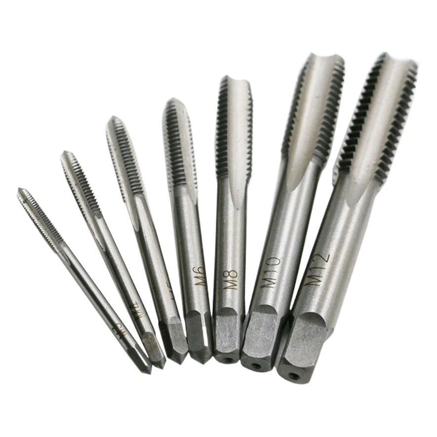 Набор метчиков из быстрорежущей стали, 5 шт./6 шт./7/9 шт. M3-M12 Развертка для нарезания резьбы по проволоке