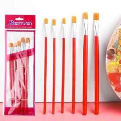 ナイロン水チョークアクリル画ブラシ小毛ブラシ水彩画6本のブラシブラシ卸売り絵の具ブラシ幼稚園