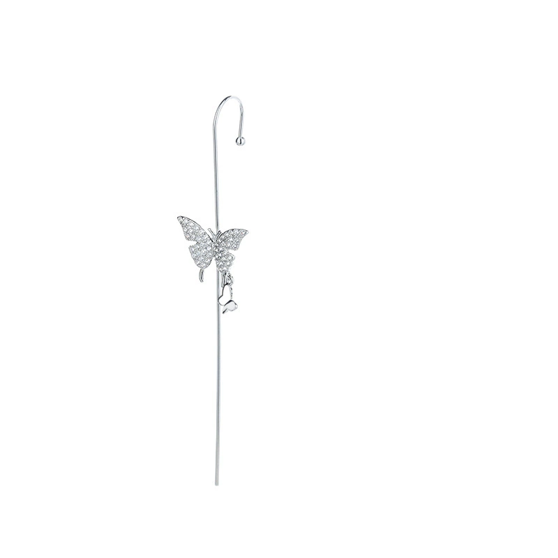 Китайская названная строка: 古猫宁 Six Mangxing Star Star Strike Ear Earrical Earrical Earrings Exaggerated Ring Wind Candid Line Virgin Stone Butterfly Suspit Hitting
