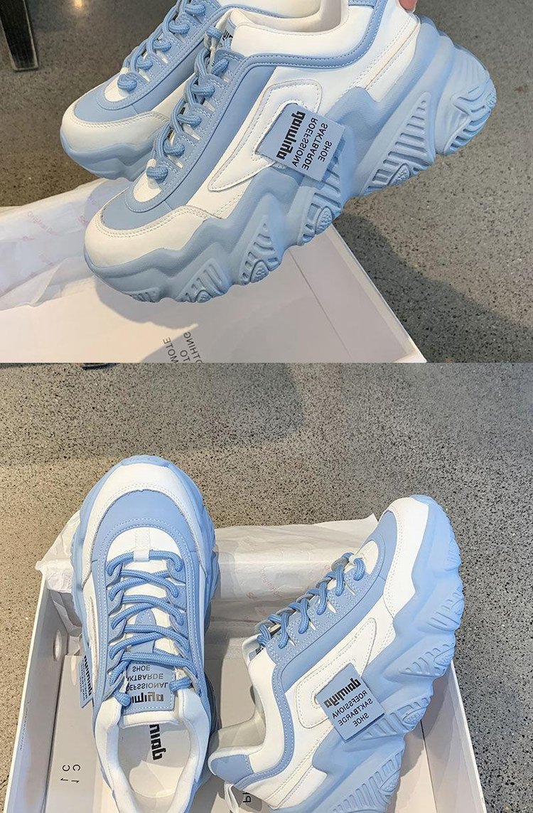 Platform Flad Kvinde Grøn Casual Trainers Dame Chunky Sneakers Damesko_voghion.com