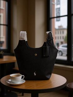 Leather basket, small purse, bag strap, genuine leather