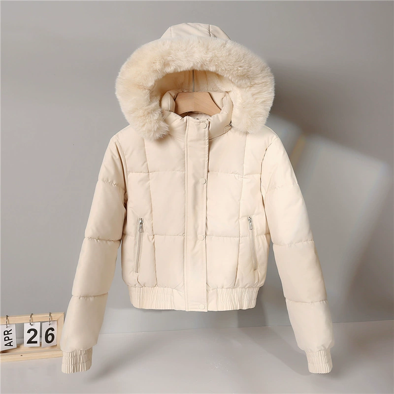 Short winter warm down jacket for students, Korean style