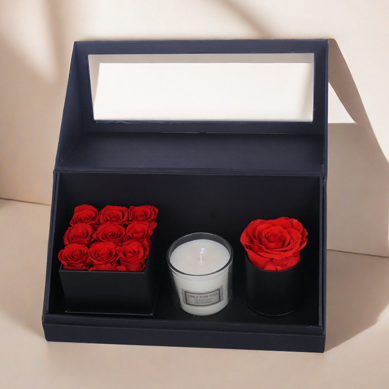 영원한 꽃 아로마 테라피 블랙 박스 홍화