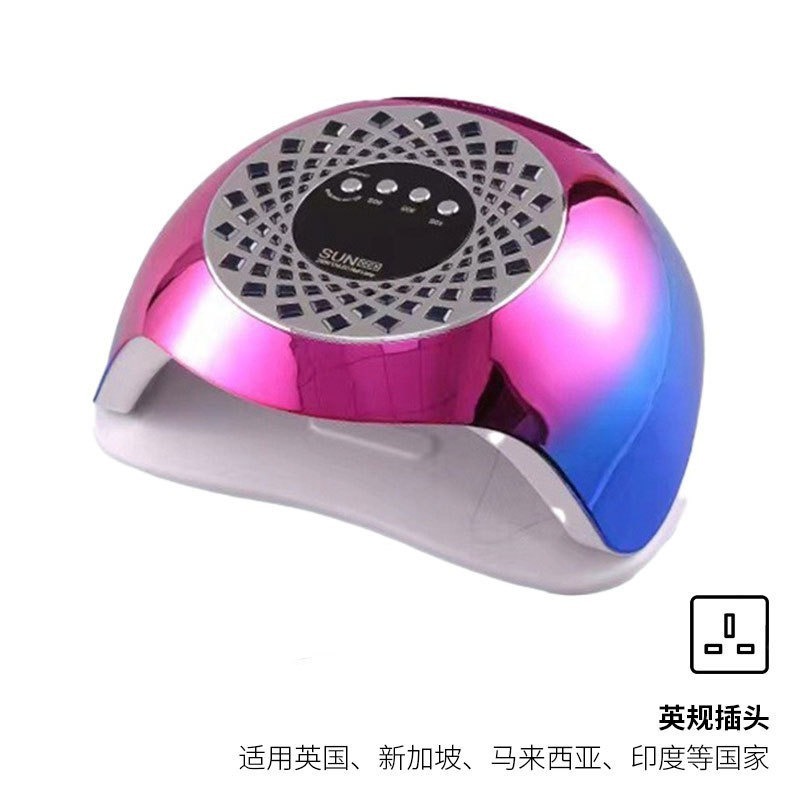 Lámpara de manicura de almacenamiento 268W de alta potencia UV + LED doble fuente de luz pegamento de manicura luz fototerapia inteligente transfronteriza