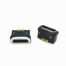 防水 MICRO USB 5P 5.65 防水母座 前插后贴 安卓 防水充电母头