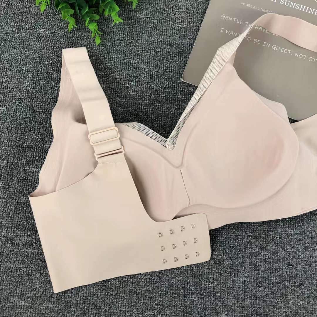 Nueva taza de látex sin marcas de alta calidad, chaleco de dama sin anillo de acero, bra de yoga, ropa interior deportiva, mujer al por mayor