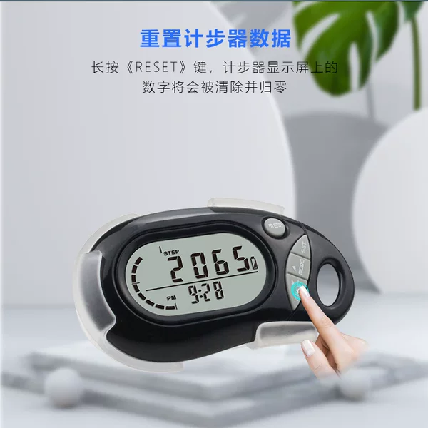New 3D sensor pedometer distance calories 7 days memory with waist clip manufacturer in stock pedometer