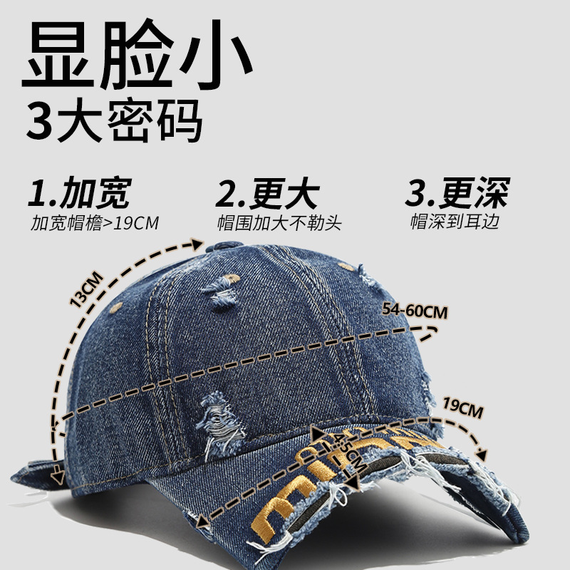 Sombrero de lengua de pato para mujeres 2025 nueva moda personalidad agujero de moda gorro corto gorro de béisbol sombrero de moda de primavera para hombres Top suave