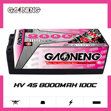 GNB高能8000mAh 4S 15.2V 100C 1/8遥控攀爬车模型RC玩具锂电池HV