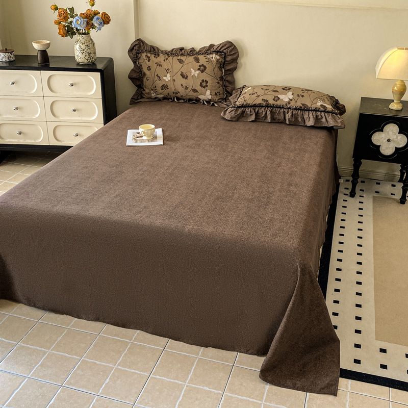 Jogo de cama vintage floral estilo boho com renda_voghion.com