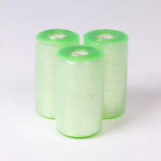 定制加厚防水工业包装绿色拉伸膜pvc缠绕膜绿色保护膜打包缠绕膜