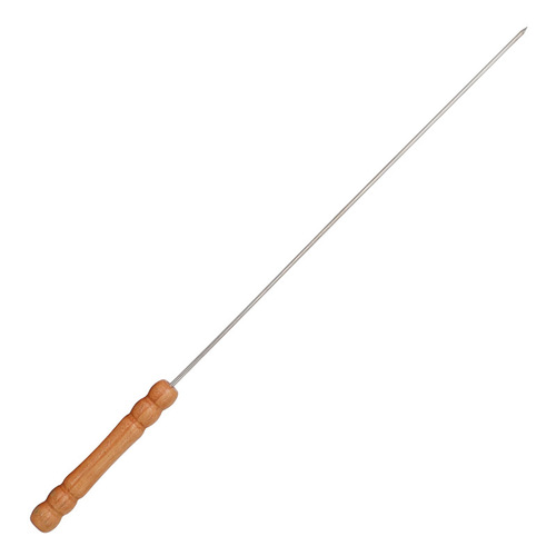 BBQ skewer combination set anti-scalding gourd small wooden handle barbecue skewers round skewers round needle barbecue skewers outdoor BBQ tools