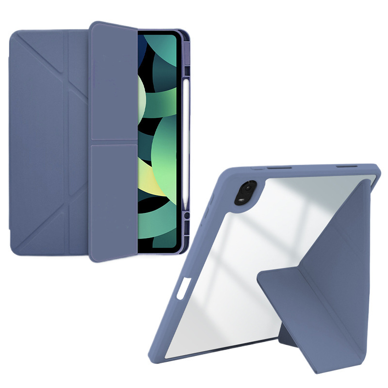 2025iPad 保護ケース Air5/4 透明ハードシェル 耐衝撃 pro11inch ペンホルダー付き 9.7インチ 第8世代スタンド|undefined