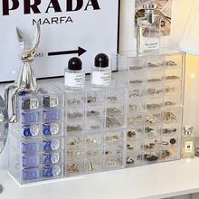 首饰亚克力收纳盒收纳透明桌面美瞳神器抽屉式隐形眼镜置物架盒子