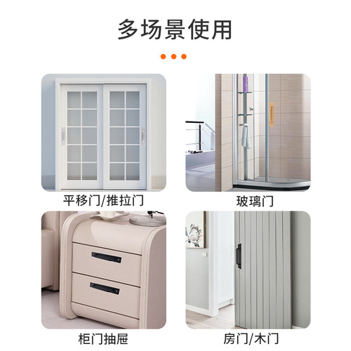 Aluminum alloy punch-free exposed handle balcony glass sliding door handrail single hole small handle window handle wholesale