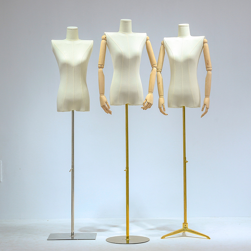 Korean-style clothing store mannequin props women's window display rack full-body flat chest straight shoulder level shoulder mannequin stand