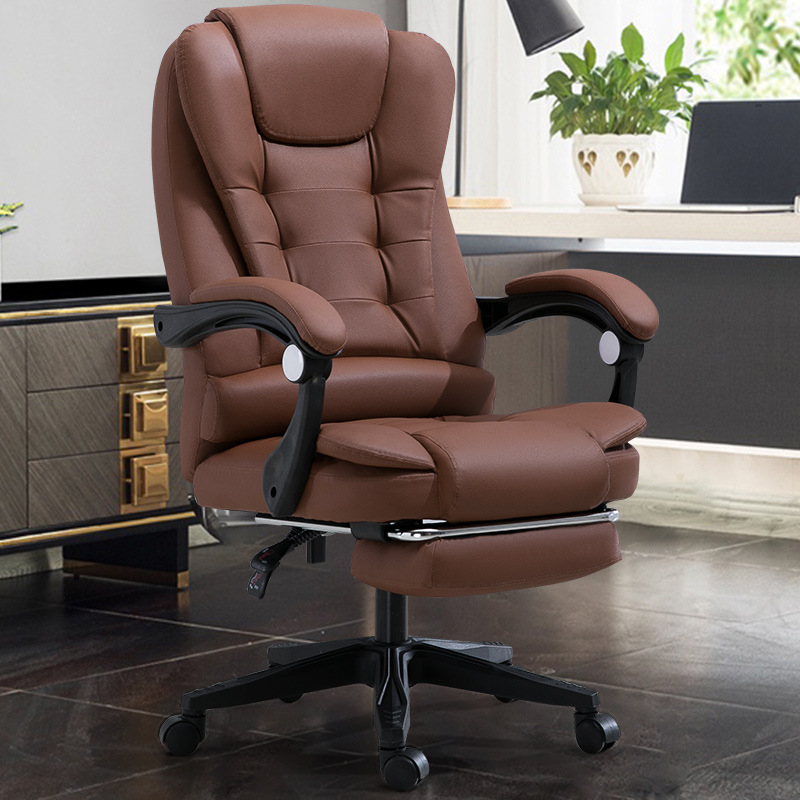 Silla de la computadora hogar masaje reposapiés elevación silla giratoria silla ejecutiva Silla de conferencia jefe silla de oficina