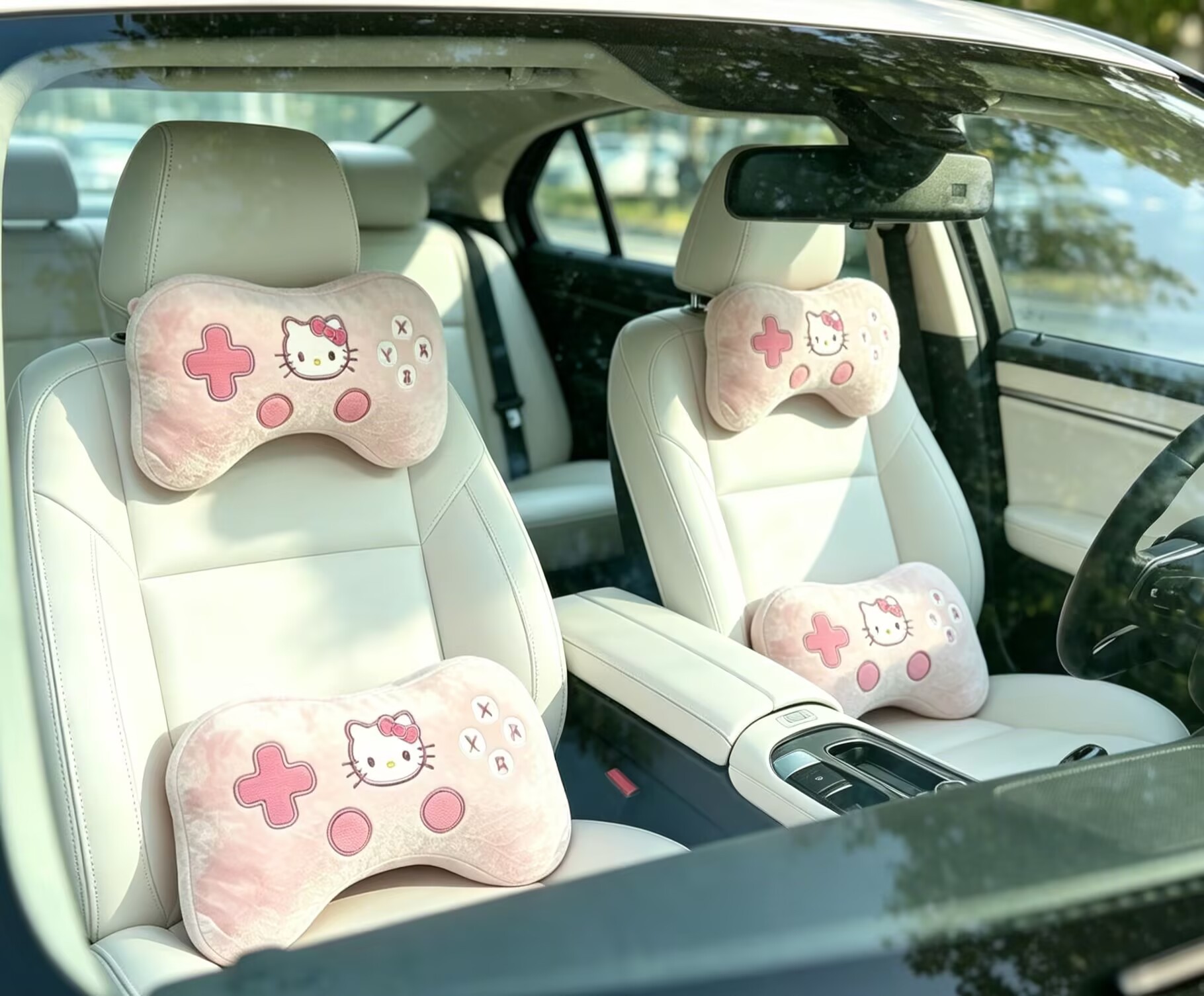 Car Headrest Kt Game Console Handle Cute Car Neck Pillow Car Pillow In-Car Neck Support Pillow Wholesale