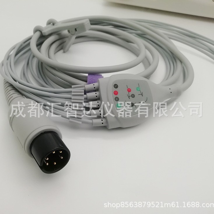 专业供应各型号监护仪心电导联线 五导联心电电缆 6pin通用心电线