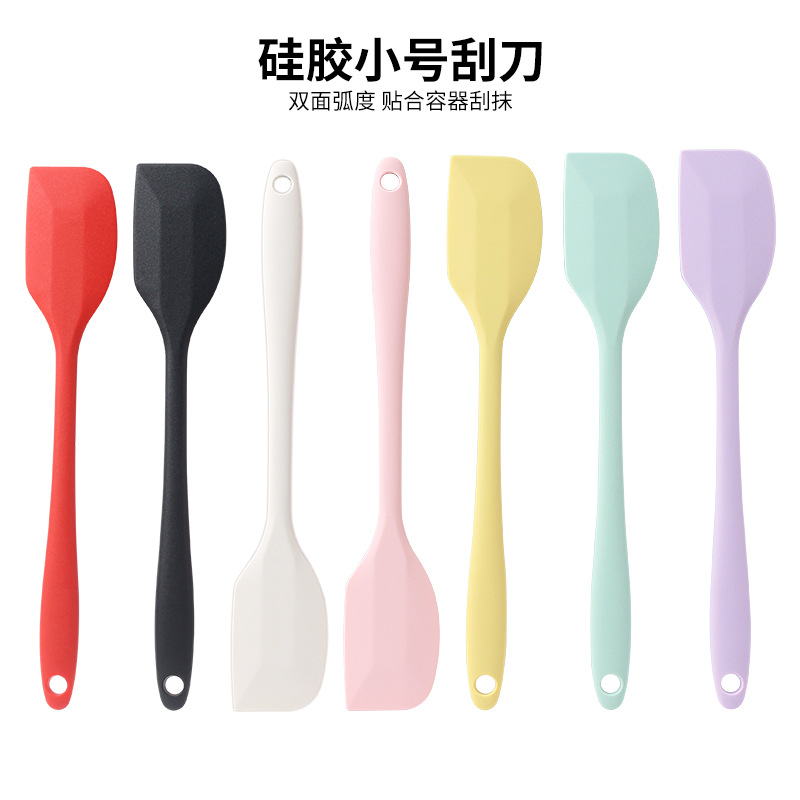 Silicone Spatula Small Cake Cream Spatula Baking Tool Flour Mixing Spatula Integrated Butter Spatula