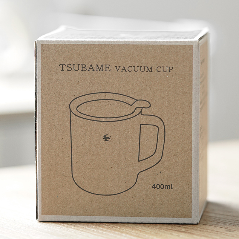 日本製 TSUBAME エナメル断熱マグ 蓋付き 和風コーヒーカップデザイン 高級ウォーターカップ|undefined