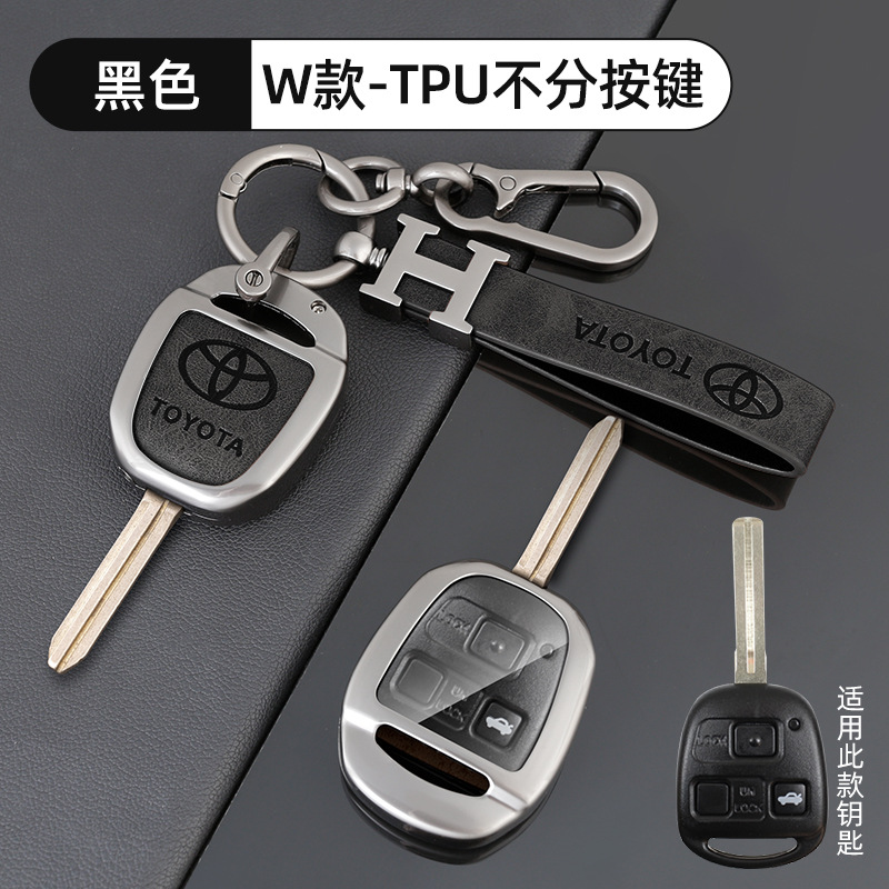 토요타 W 모델 TPU 블랙 + H 가죽 스트랩 + 말굽 버클