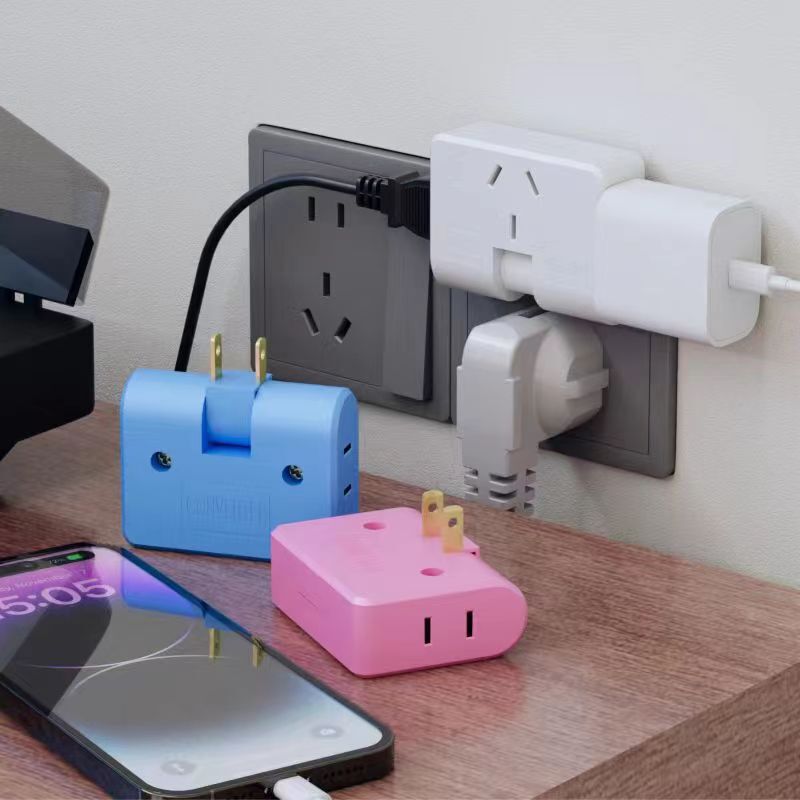 Cross-Border 180-Degree Conversion Plug Multi-Functional Converter Ultra-Thin One-To-Three Socket Rotatable Plug Cross-Border 180-Degree Conversion Plug Multi-Functional Converter Ultra-Thin One-To-Three Socket Rotatable Plug
