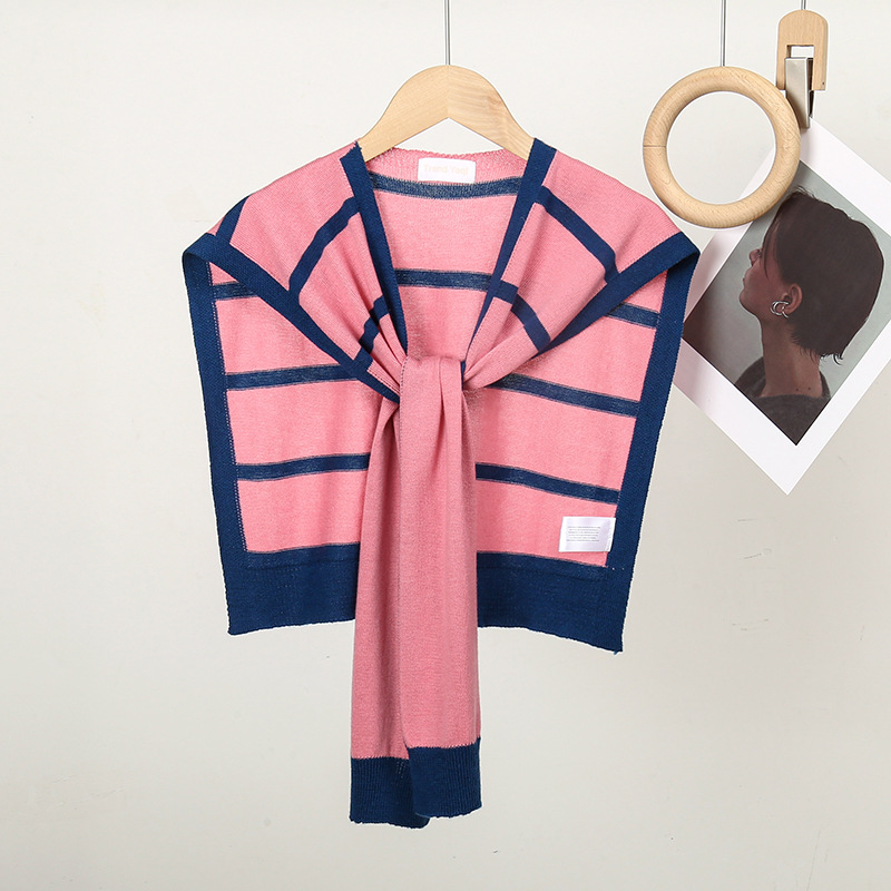 Mujeres Casual Elegante Raya Poliéster Labor De Retazos Chal display picture 2