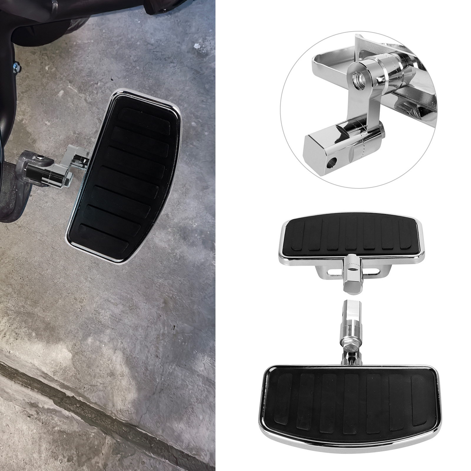 Motorcycle accessories: Modified front and rear large footrests, suitable for VTX 1300/1800
