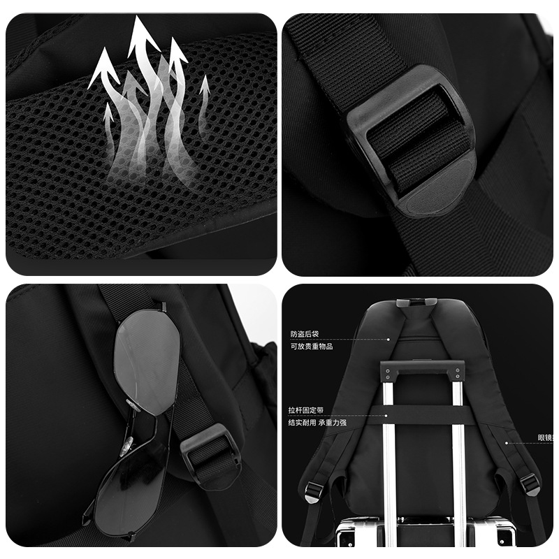 WEPOWER nueva mochila de hombro de gran capacidad para hombres, bolsas de computadora de negocios, mochila de viaje para estudiantes universitarios.