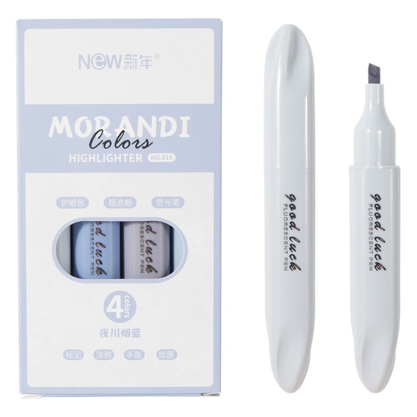 Suave cabeza highlighter de color de alta gradiente de color estudiante diario pluma clave marcado pluma colorear oblicua cabeza resaltador traje