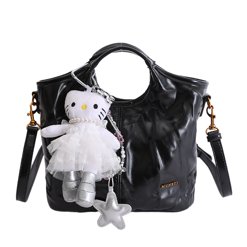 Bolsa de cestas de moda para mujeres 2026 nuevo bolso de hombro retro gran capacidad mochila simple bolso de cubo diario