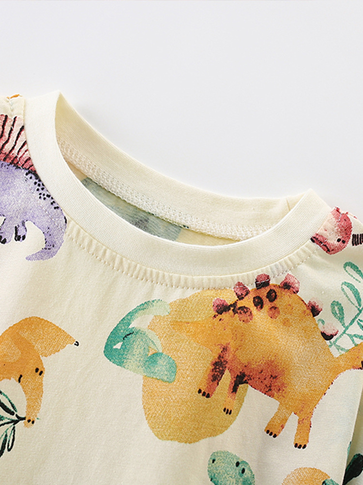 Malwee niños de manga corta verano nuevo estilo europeo y americano camiseta de cuello redondo impresa de aire extranjero camiseta casual chaqueta superior