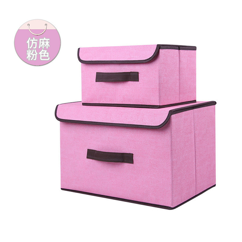 Caja de almacenamiento de ropa plegable a prueba de polvo, caja de almacenamiento de juguetes, armario, caja de almacenamiento grande con cubierta